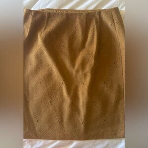 J. McLaughlin Camel Brown cashmere skirt size 4